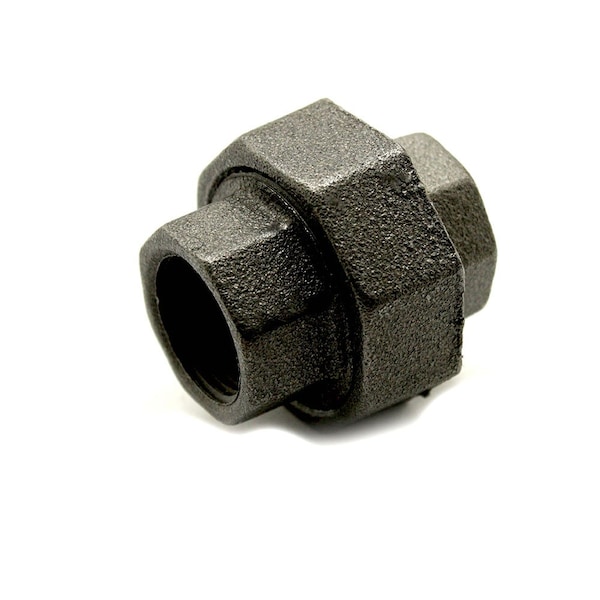 3/8 Inch Black Union